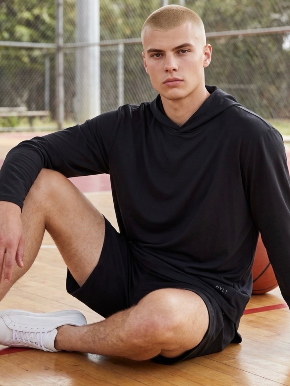 Bylt Signature Men's Black Hoodie Drop Cut Size Large